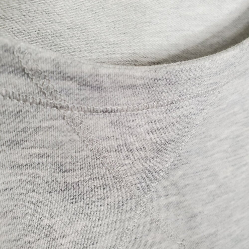 Eileen Fisher Size M Dress Cover Up Minimalist Pique Knit Neutral Short Sleeve - Picture 8 of 10
